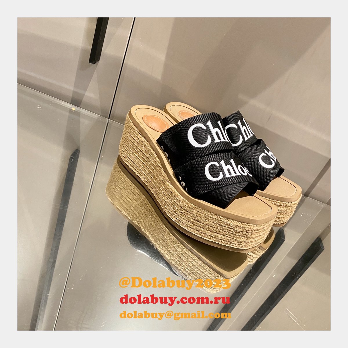 Chloé Replica Shoes Roman Slippers Designer Footwear