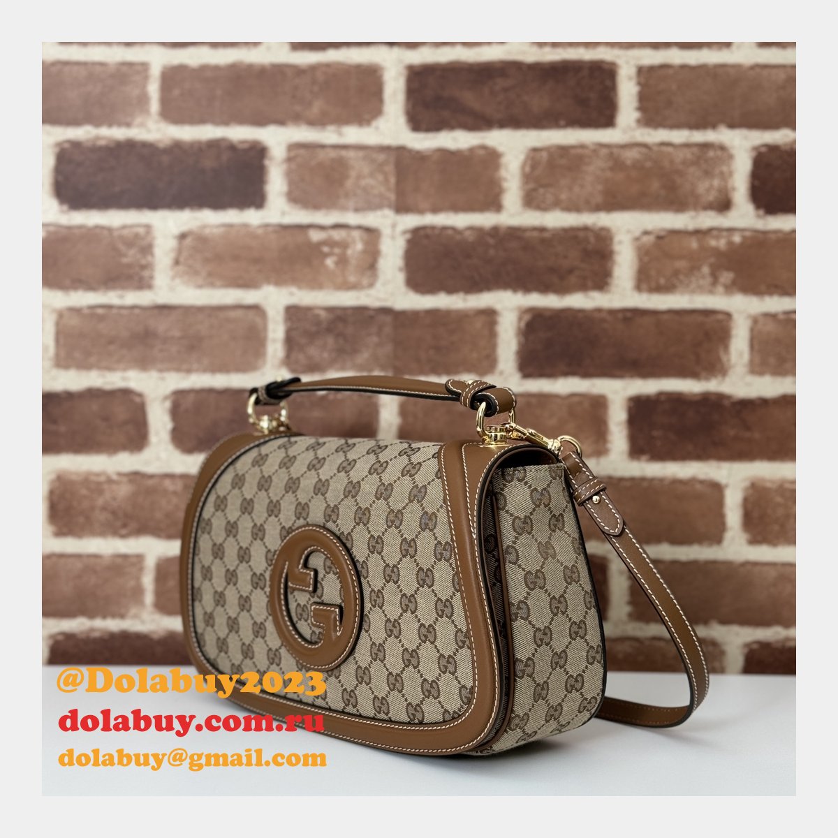 G*u*i blondie shoulder top handle 1:1 mirror 815716 bag