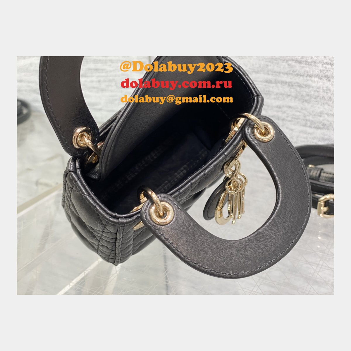 Replica Fashion Dior Micro Lady 1:1 Mirror 12CM Bag