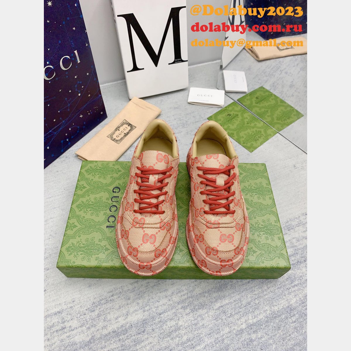 designer replica G*u*i biscuit classic presbyopia shoes