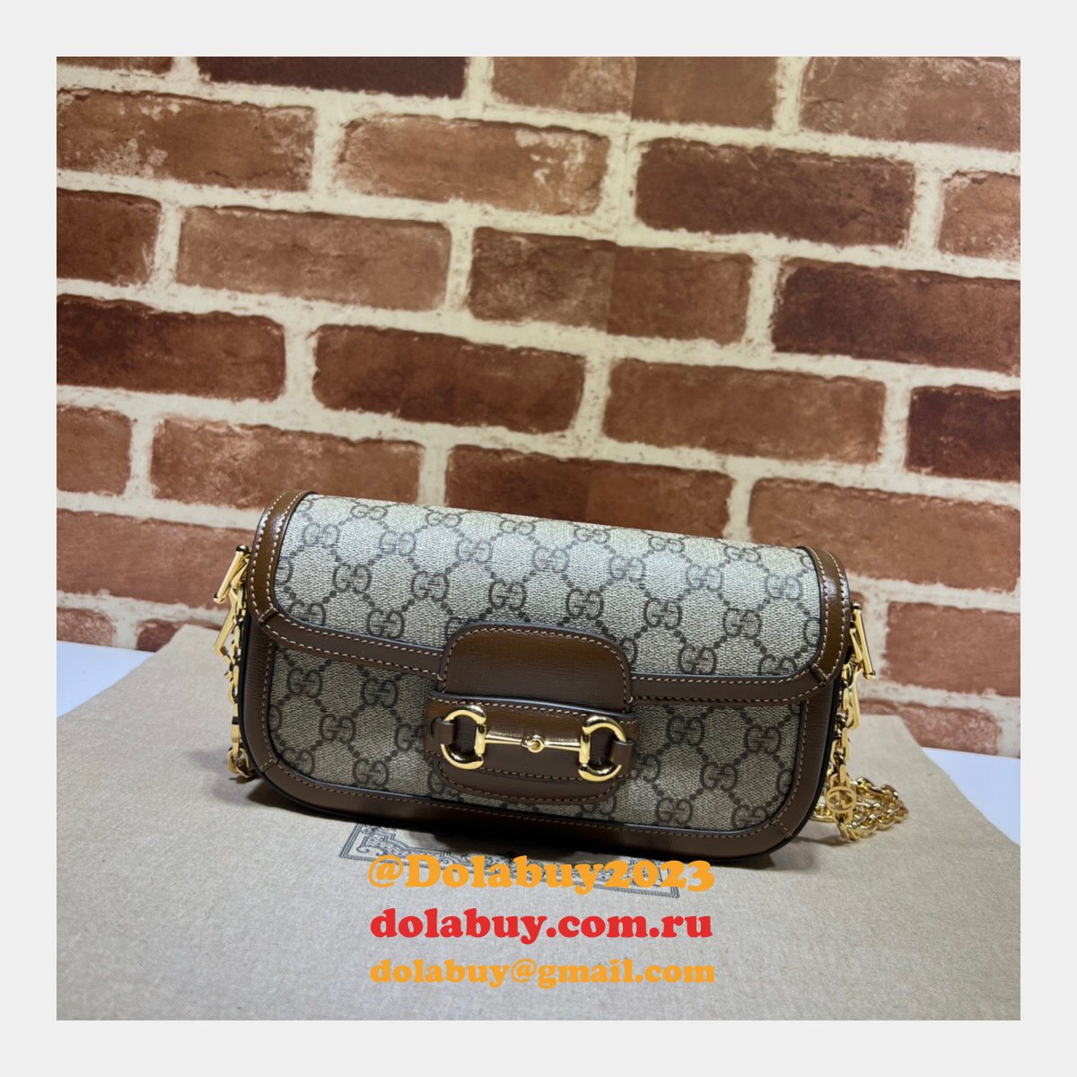 G*u*i designer horsebit 1955 shoulder chain 735178 7 star bag