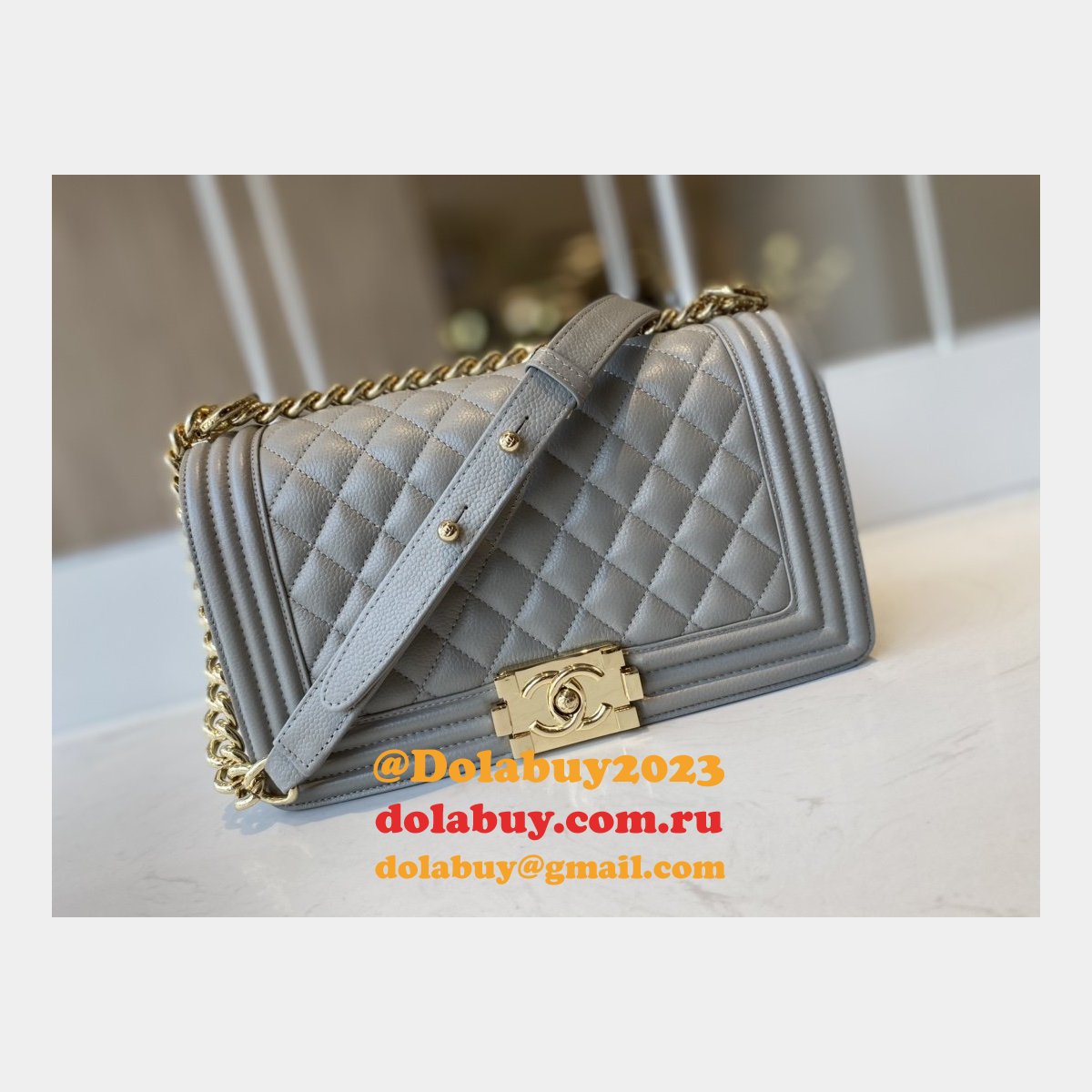 CC Replicas Calfskin & Ruthenium-Finish Metal Boy Many Colours