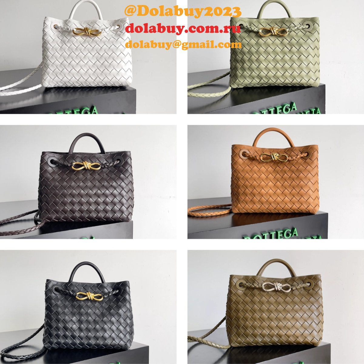 BOTTEGA VENETA ANDIAMO Small 25cm Bag Leather Strap