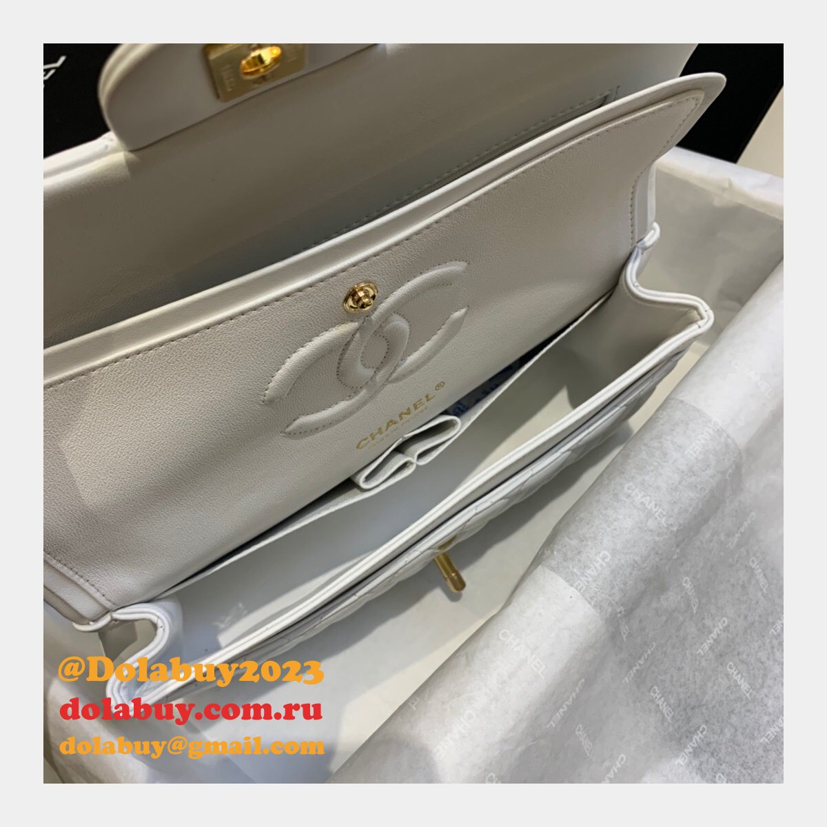 Wholesale Best Replica Lambskin CF1112 25CM Handbags Online China Sale