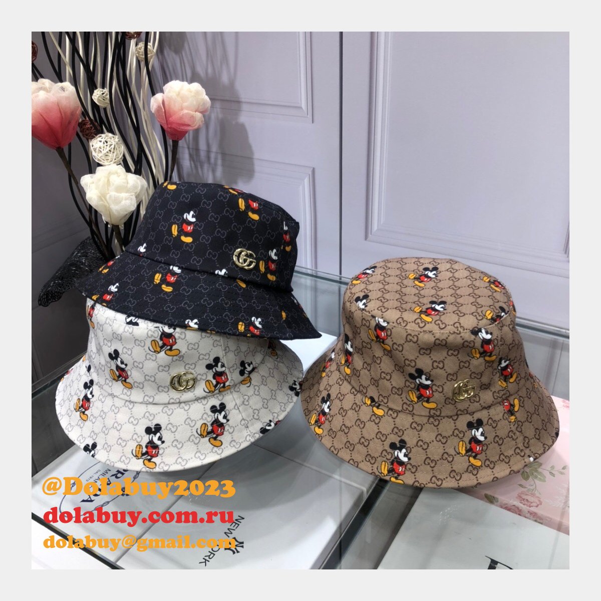 7 Star Gucci Mickey fisherman hat