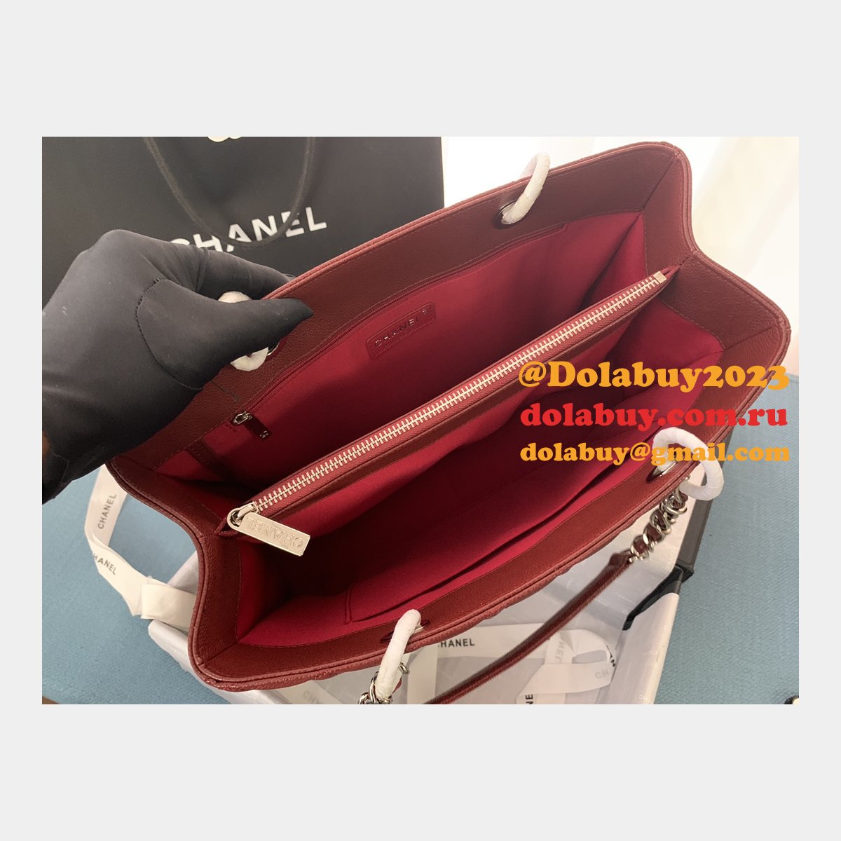 Best classic  CC 50995 shopping bag CAVIAR leather