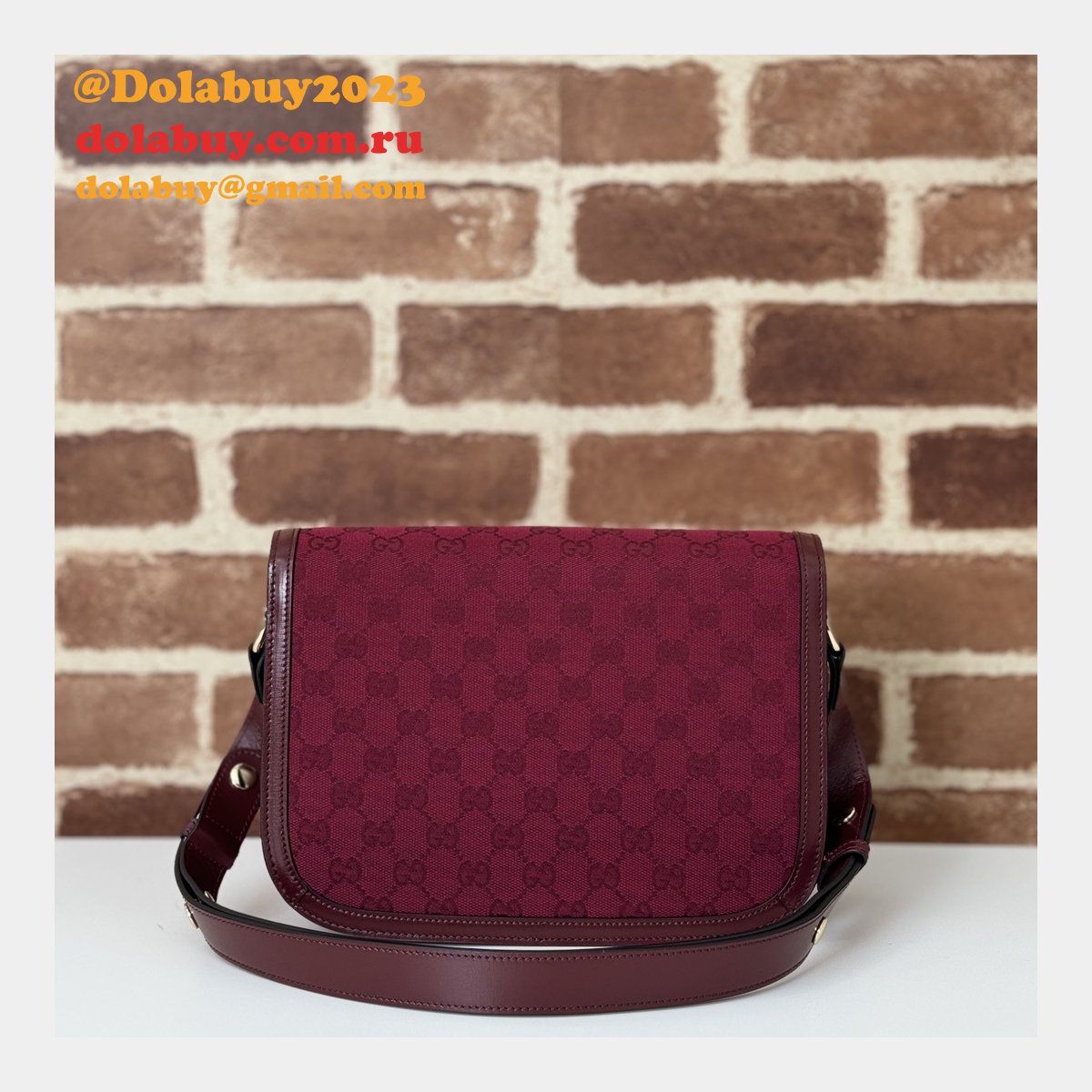 gg supreme 602204 red 602204 replicas G*u*i 1955 horsebit bags