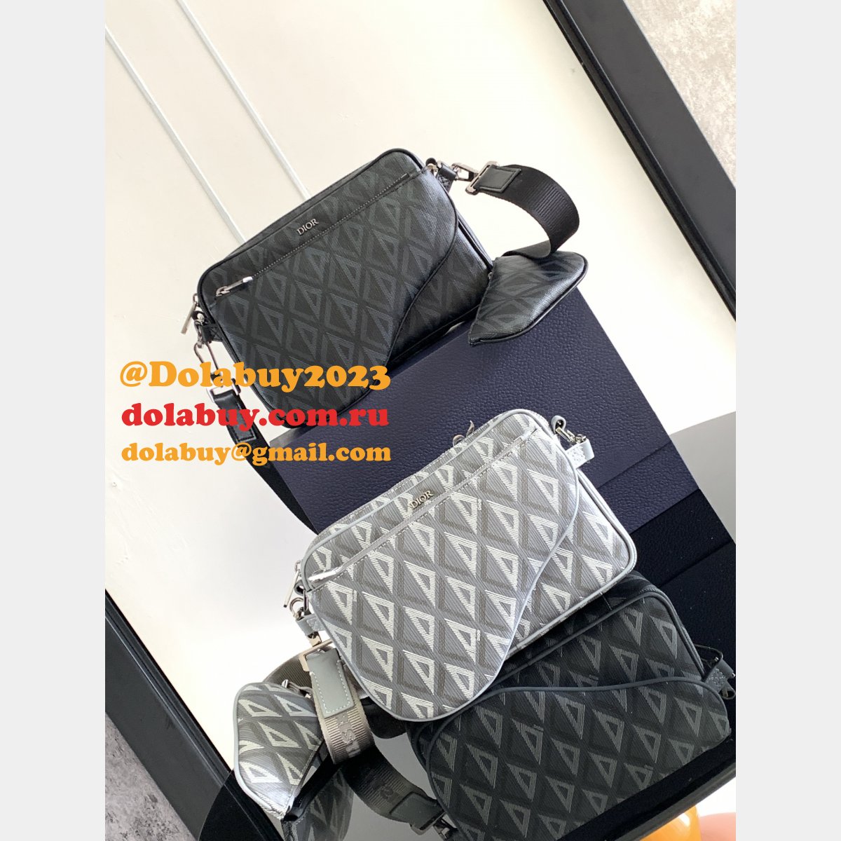 Christian Dior Nano Replica CD Diamond 1ADPO276CDP_H42E Bag