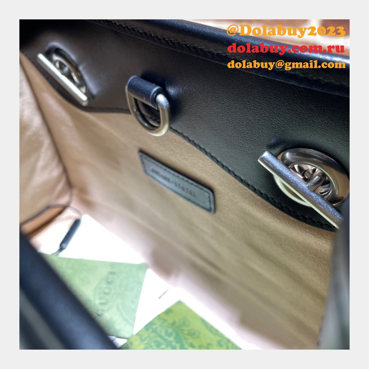 replica G*u*i 681483 gg marmont black sale bolsa bag