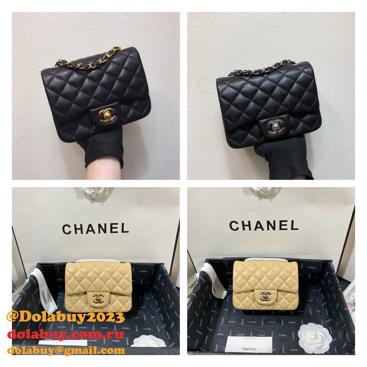 Fashion CC 1115 Lambskin Flap Bag 17cm