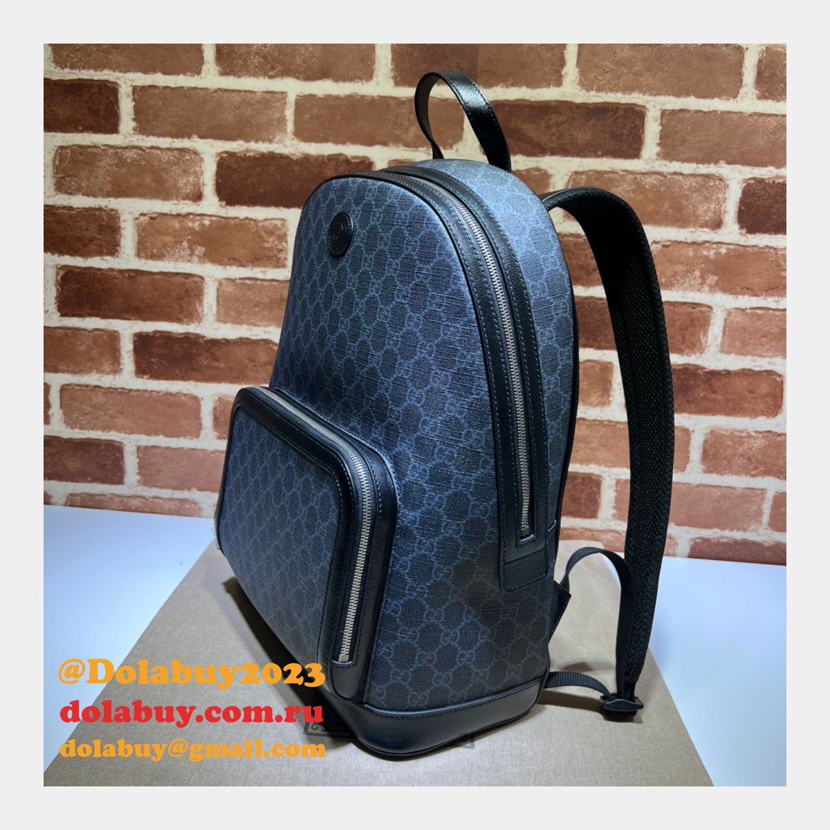 G*u*i high quality best replica backpack interlocking g 704017 bag