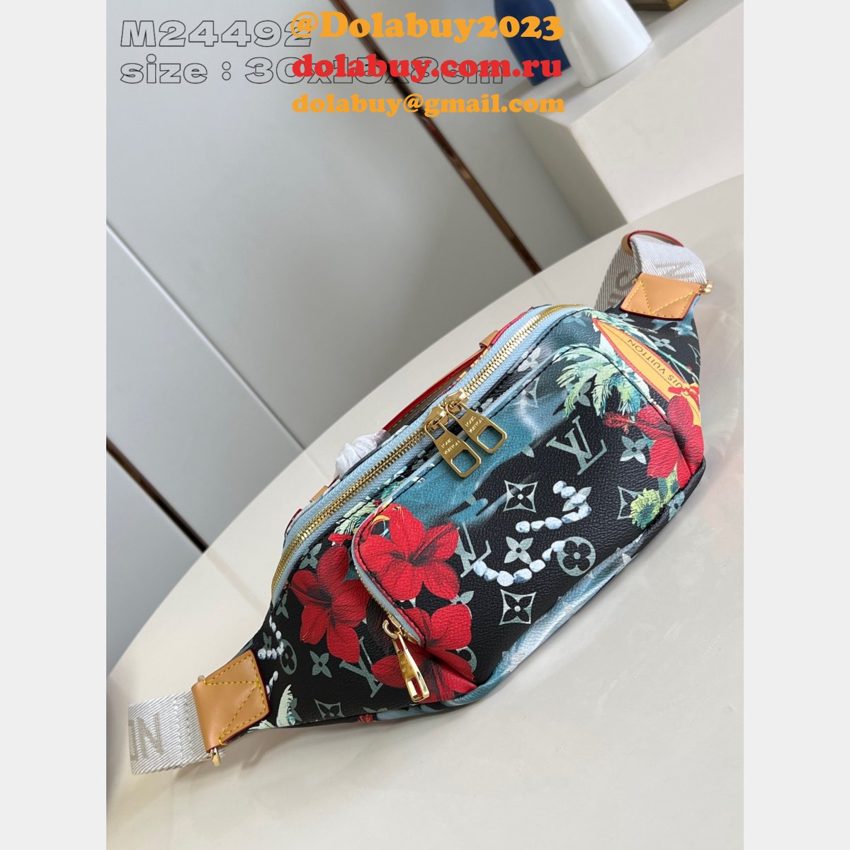 Louis Vuitton Designer 7 Star Inspired M24987/M24492 Rush Bumbag Men Bags