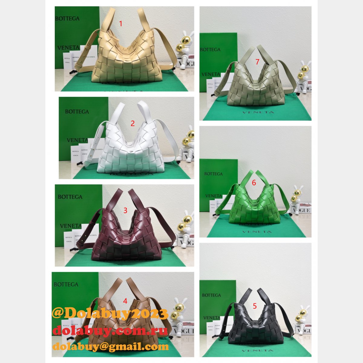 Designer Bottega Veneta 7466# High Quality Bowling Replica Bags