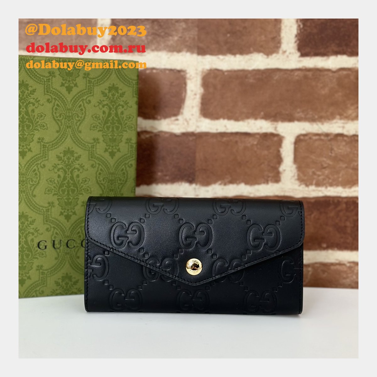 Perfect Best Gucci Replica 1:1 Mirror 772791 GG Continental Wallet