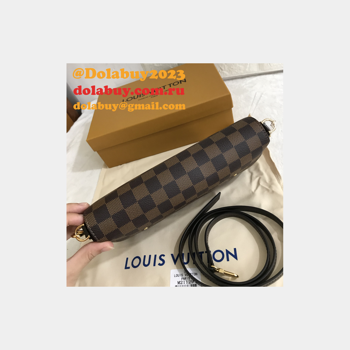 Louis Vuitton Replica Favorite MM Damier Ebene Bag