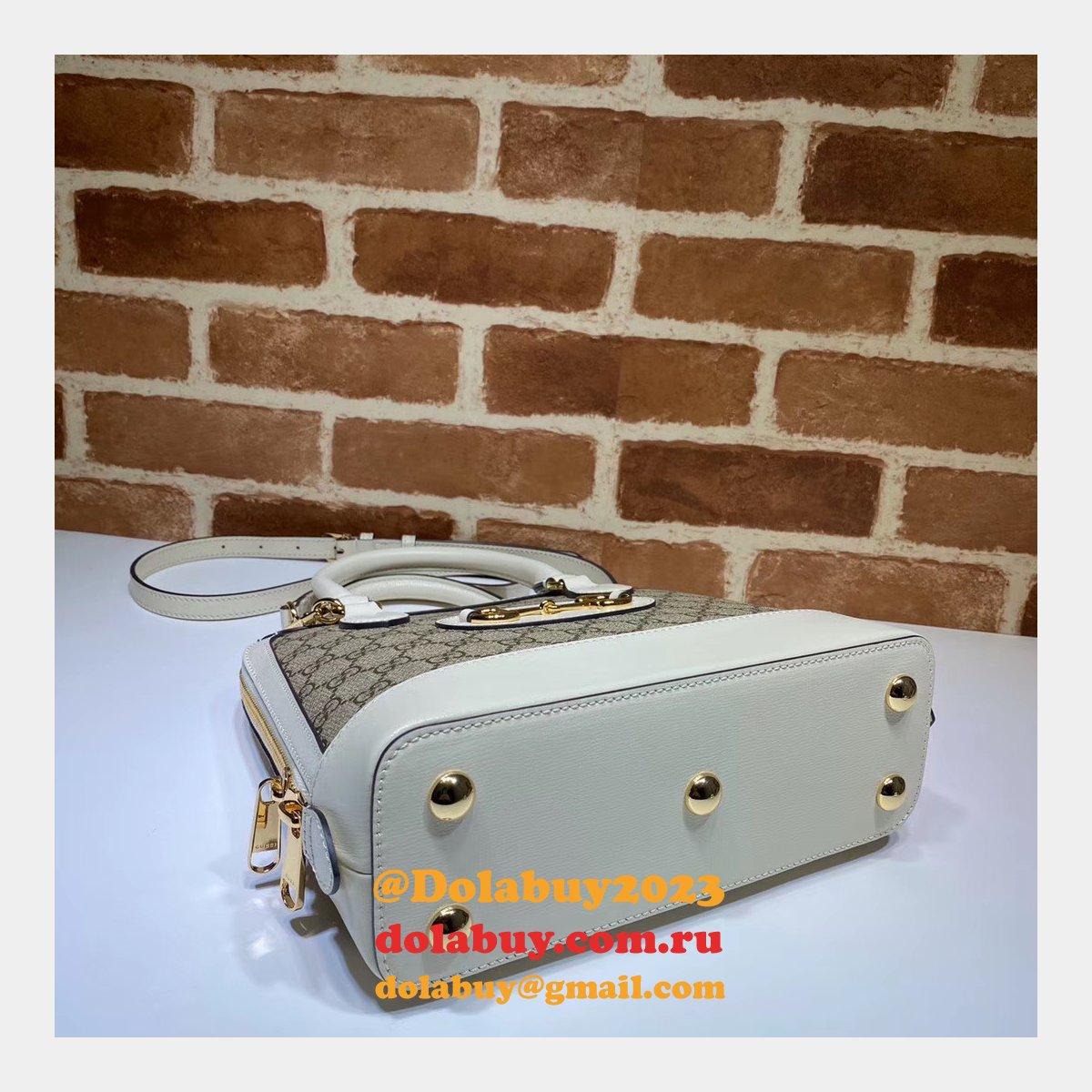 designer G*u*i replica 1955 horsebit small top handle 621220 bag