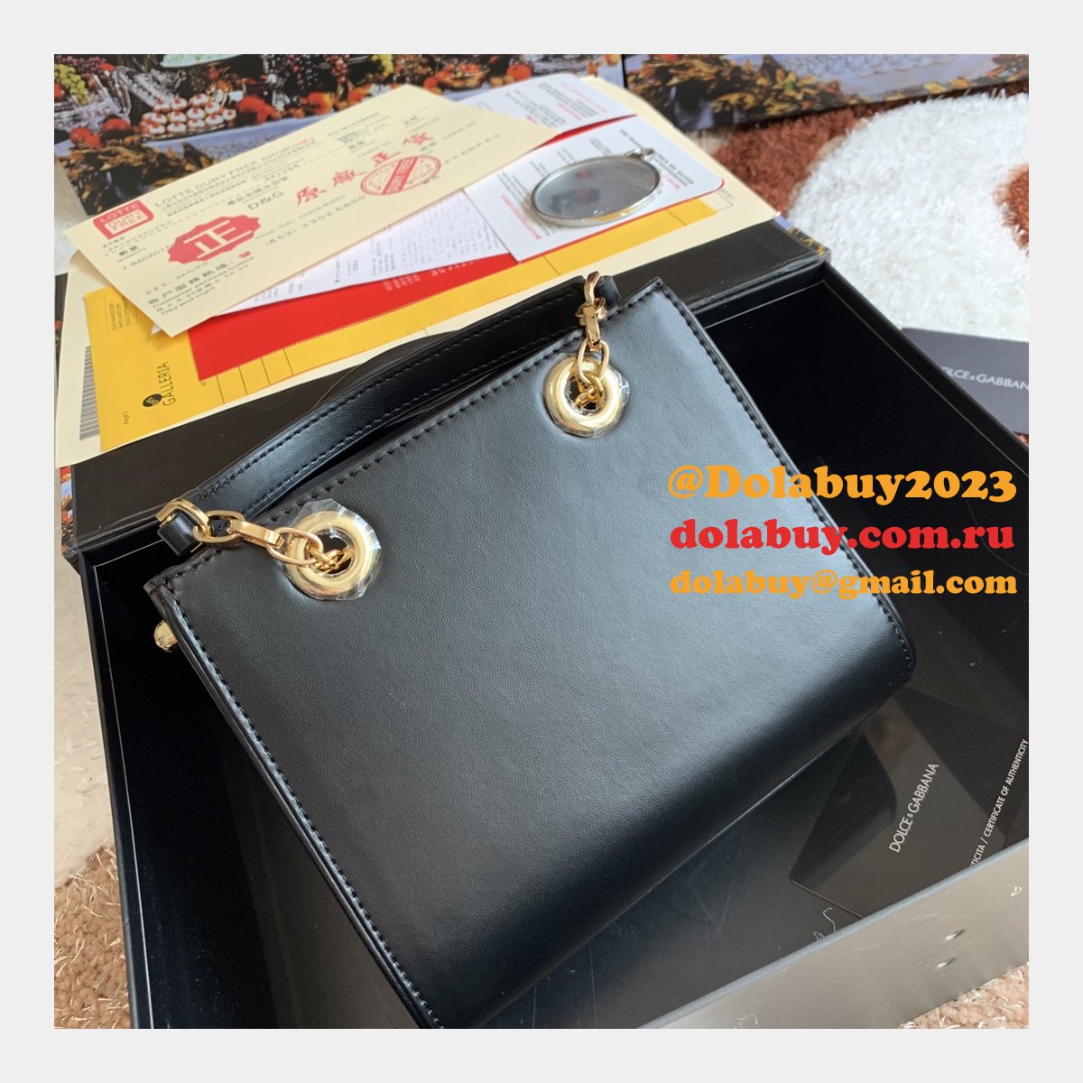 Designer Replica Dolce & Gabbana Drawstring Tote DG Girls 5180 Bags