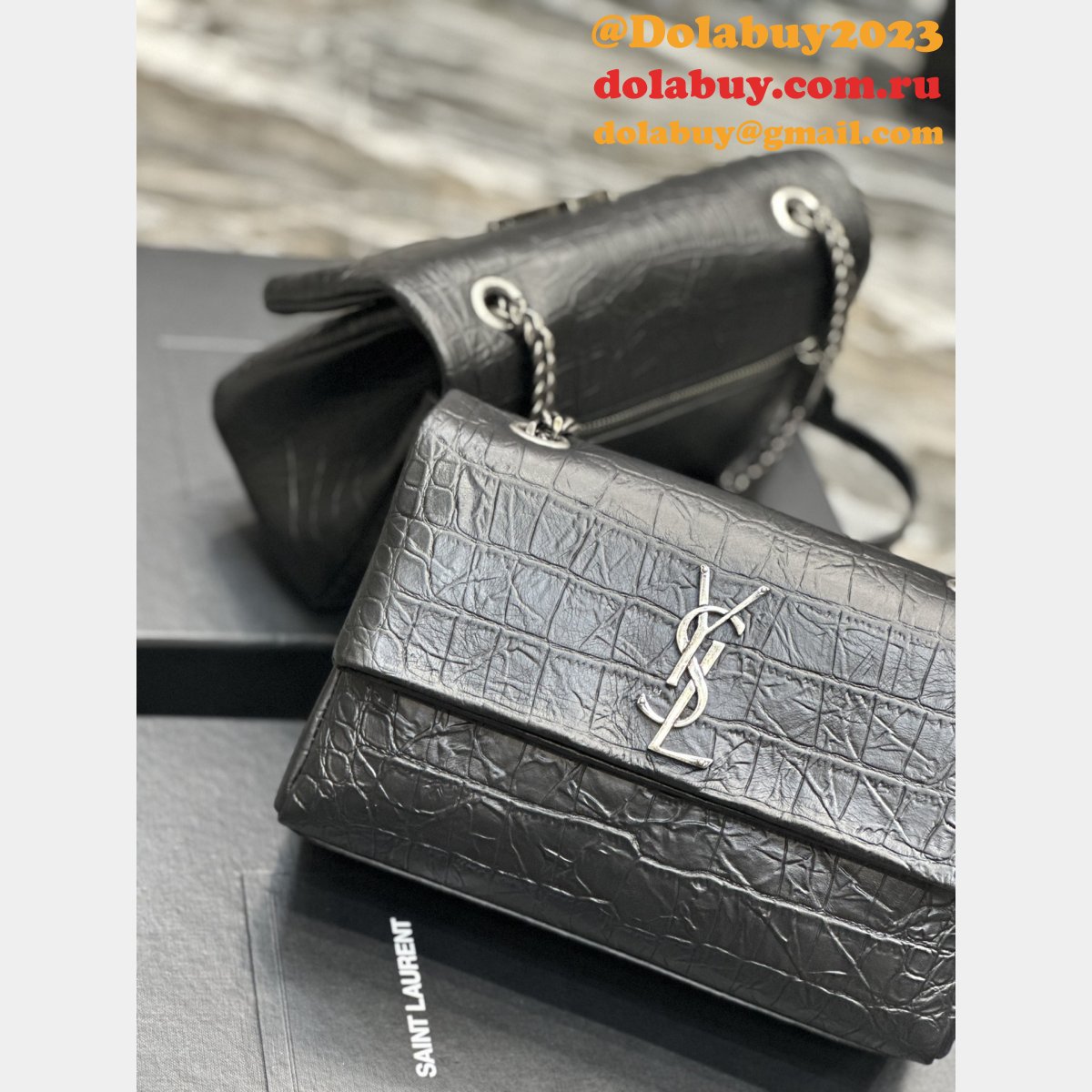 YSL Duplicate 738820/738819 West Hollywood Shoulder AAA+ Bag