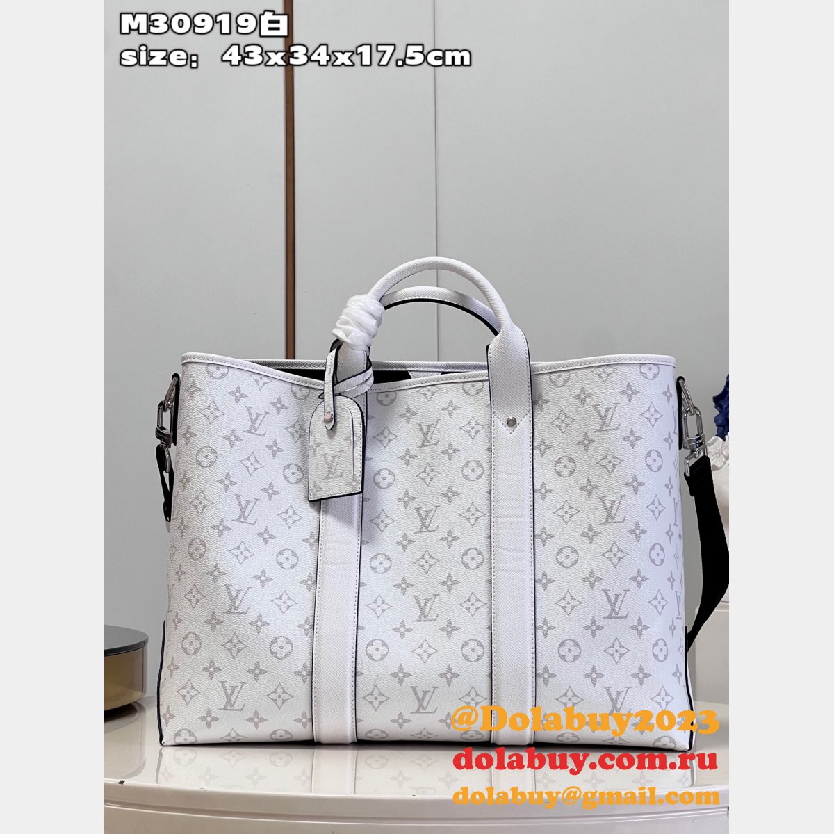 1:1 Luxury Louis Vuitton Weekend Tote NM M30919 Taigarama Mens Bags