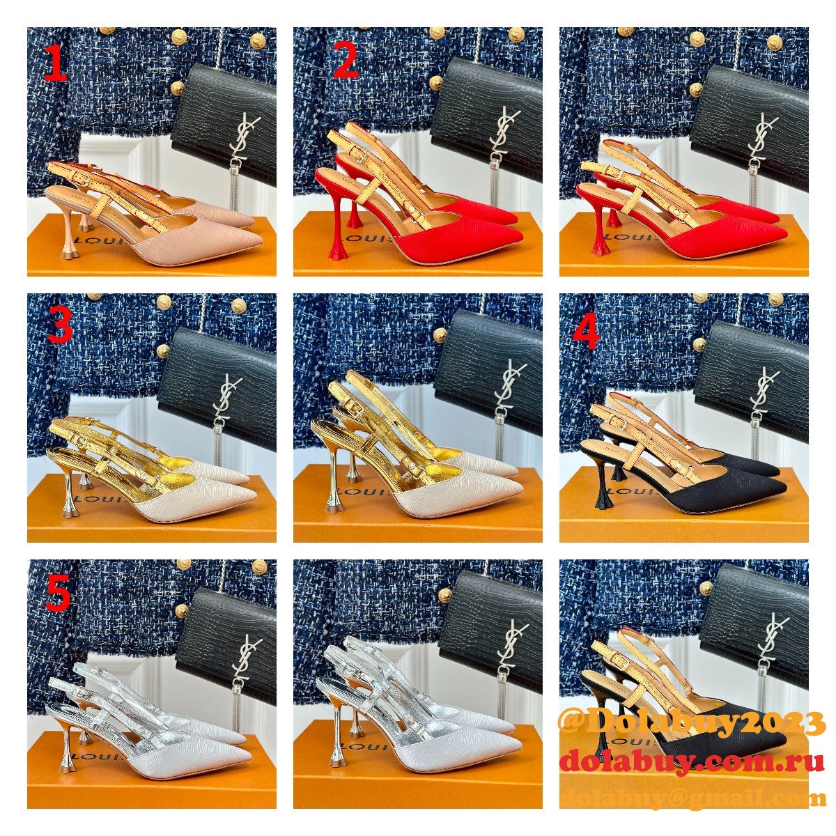 Top Quality Louis Vuitton Blossom Slingback Pumps Perfect