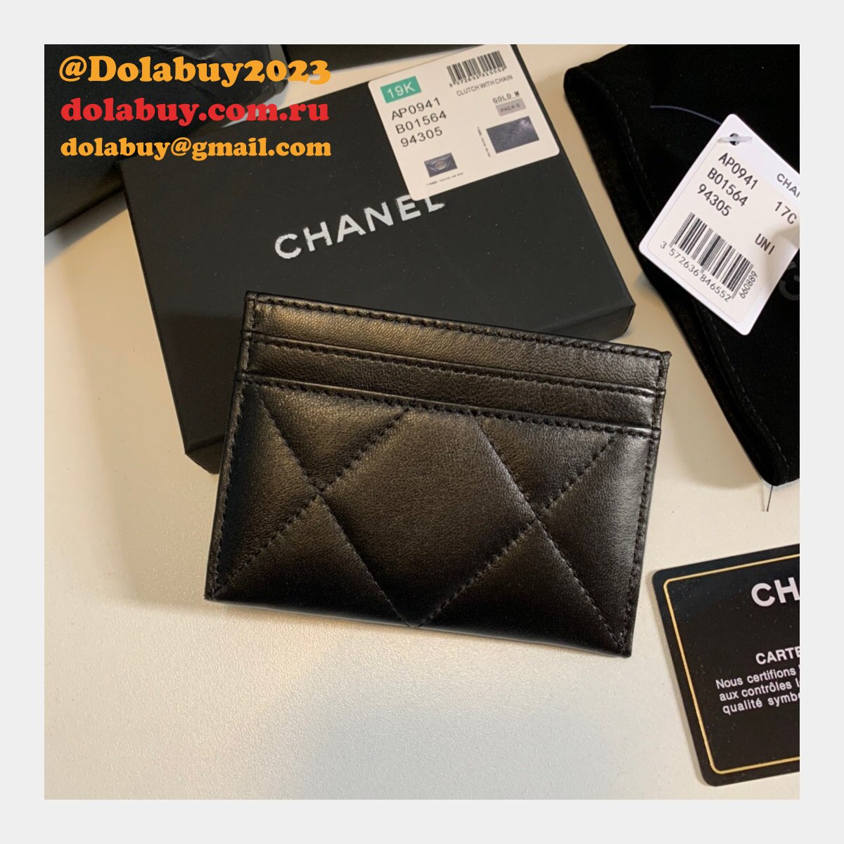 Replica AP0941 Wallets Black Handbags Online