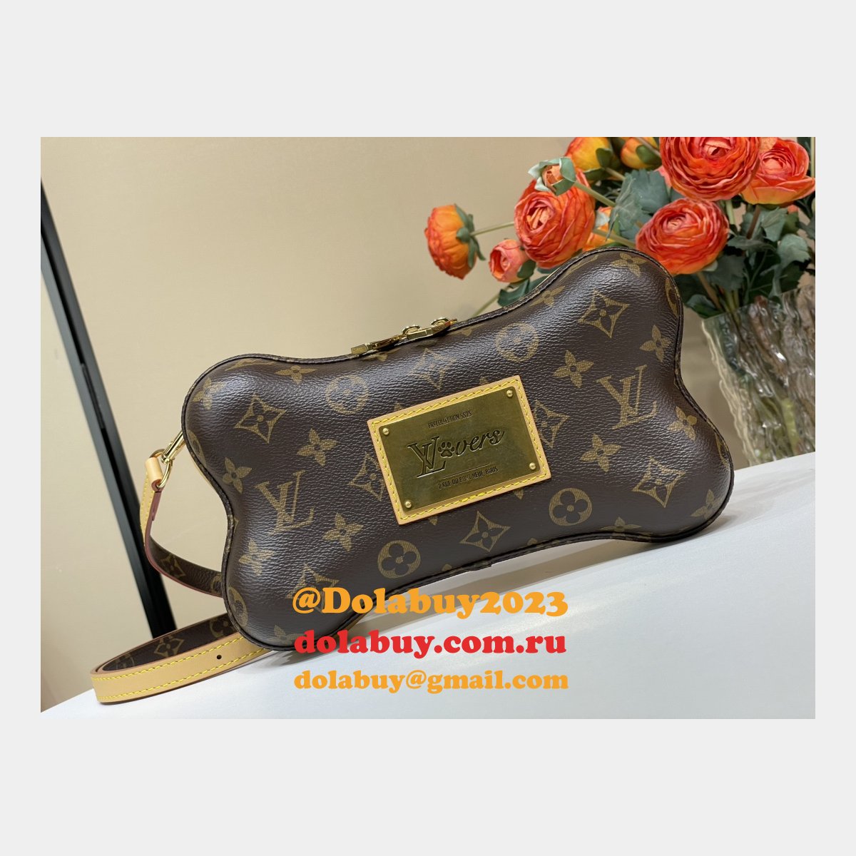 Louis Vuitton M12615 Bone Wearable Wallet Monogram Bag