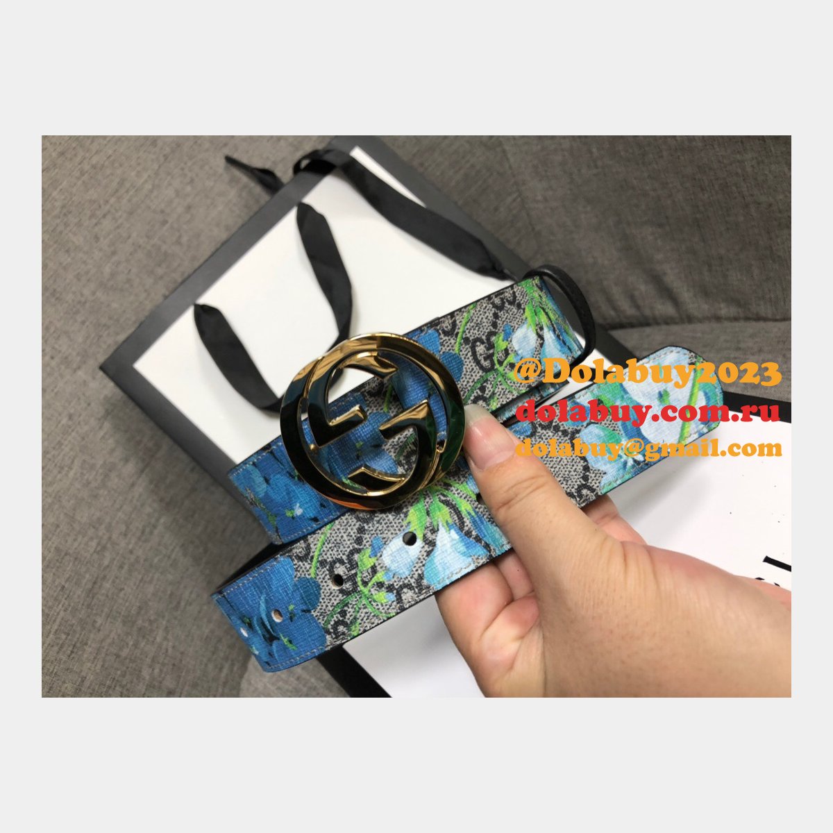 G*u*i belt with double g buckle 35mm aaa+