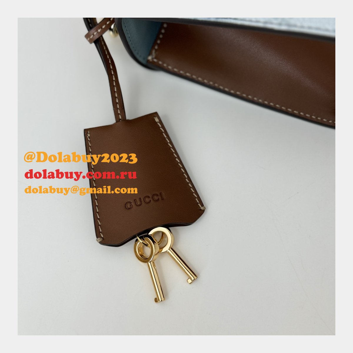 luxury padlock G*u*i copy gg shoulder 409487 bag