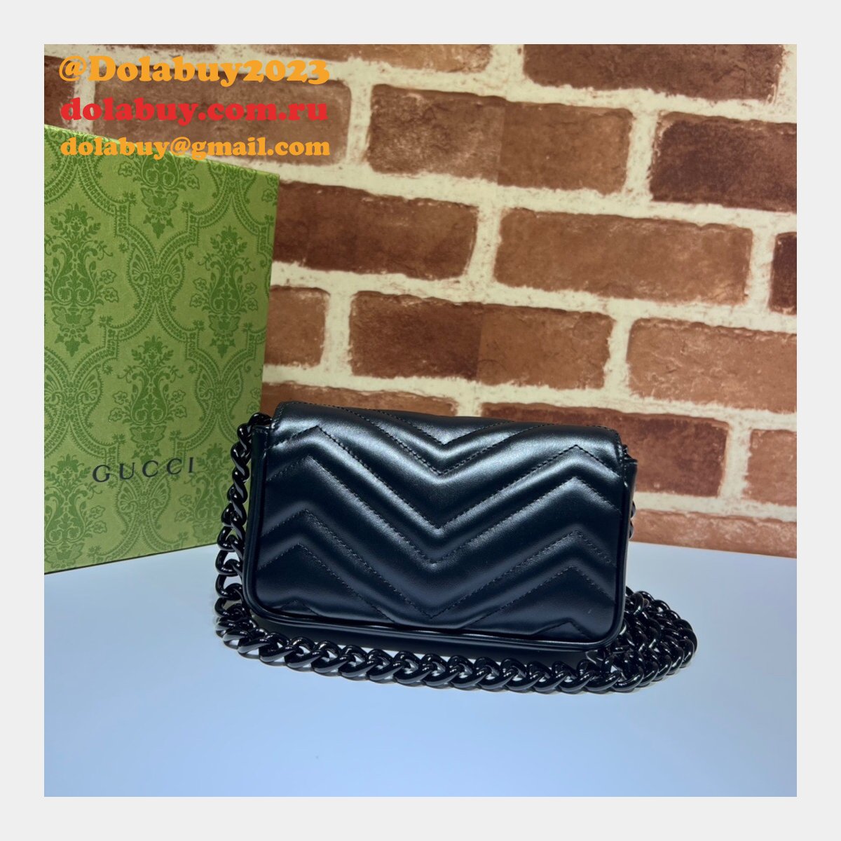 best high quality replica G*u*i gg marmont belt 699757 bag