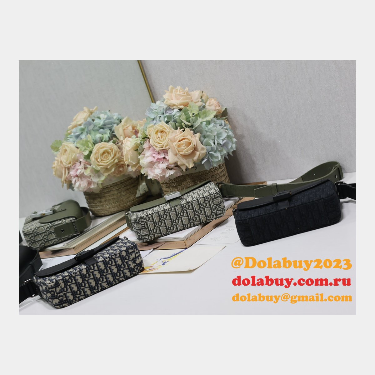 Highest Quality 049 Replica Christian Dior Mens Messenger Bag