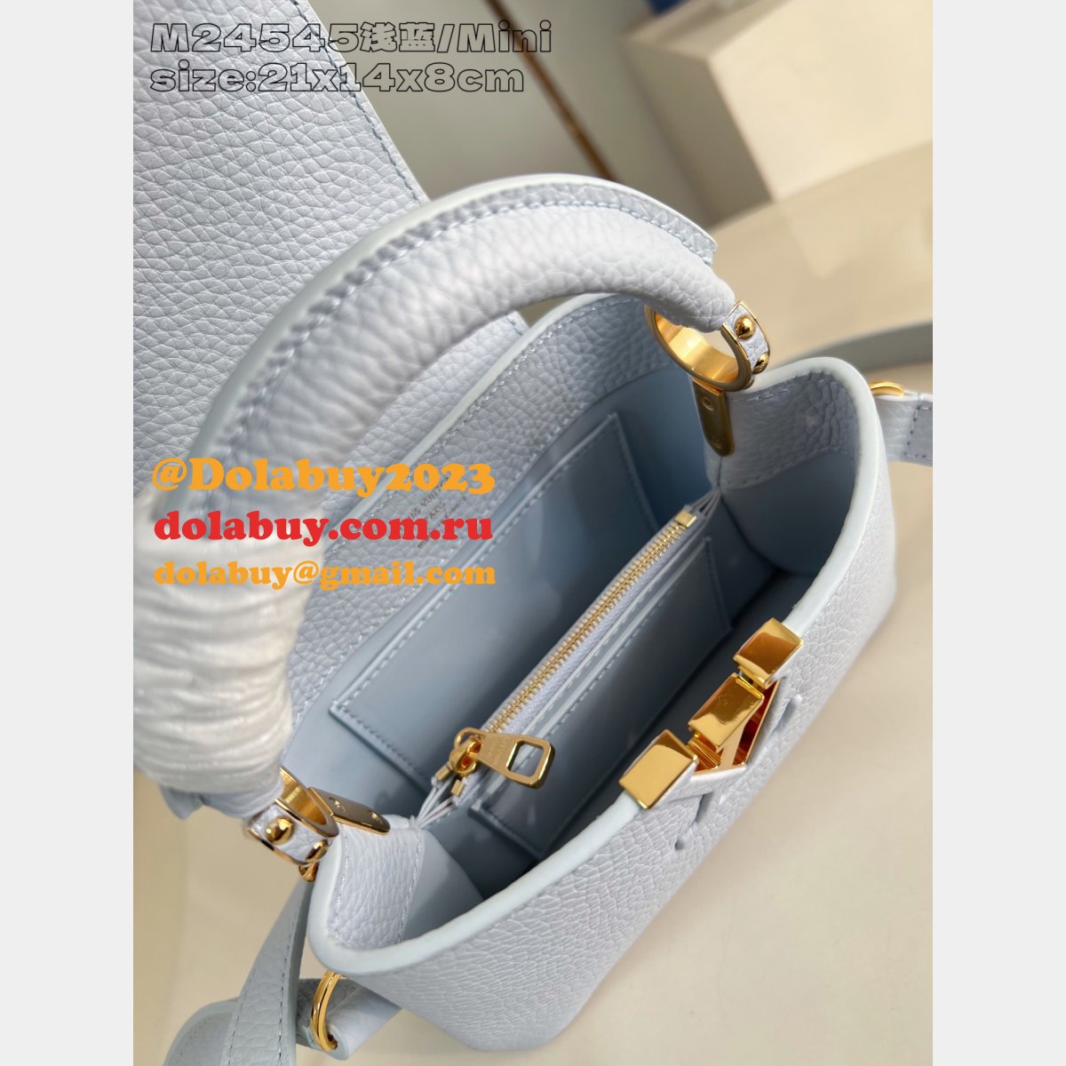 Louis Vuitton Capucines BB Taurillon Leather M24545 Replica Handbags