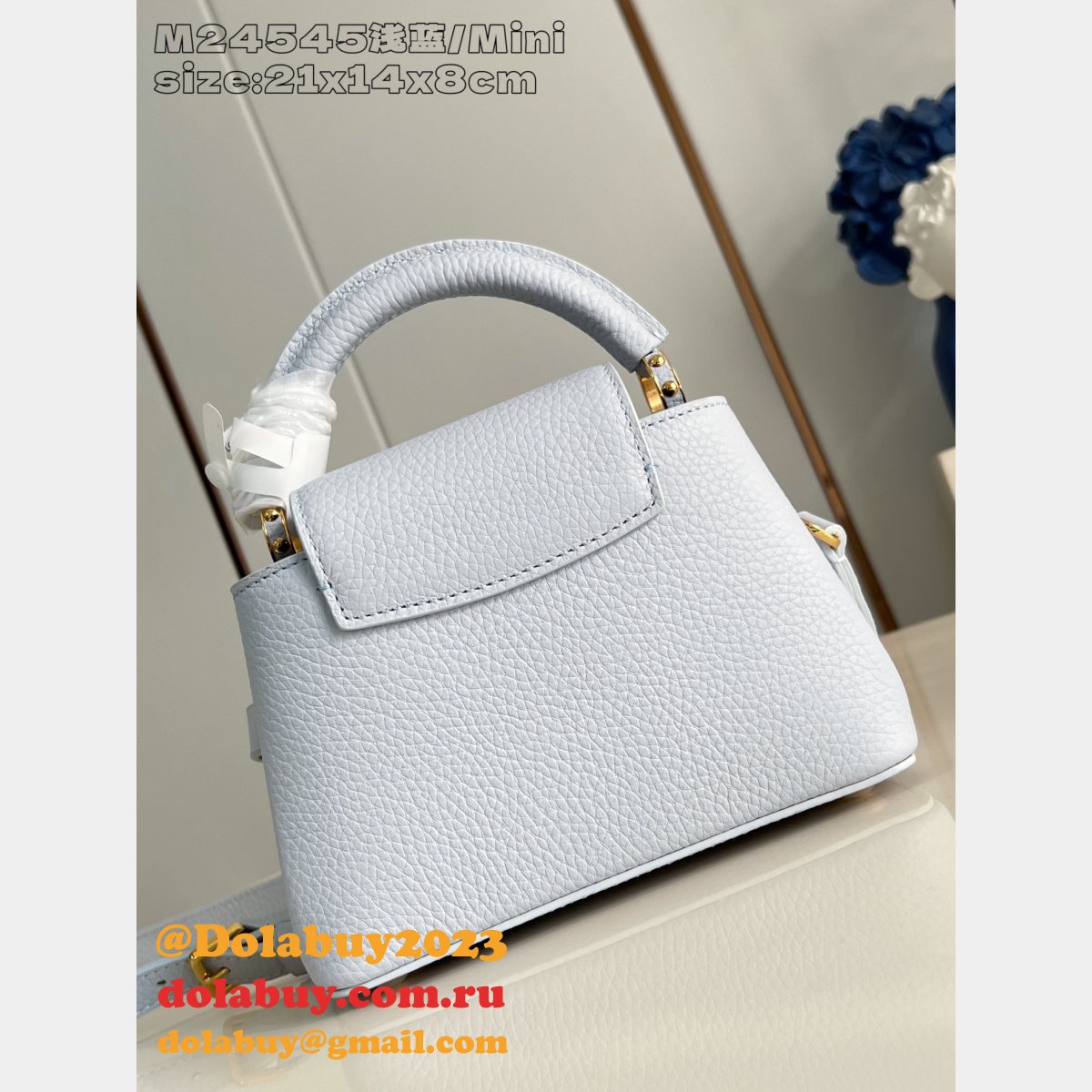 Louis Vuitton Capucines BB Taurillon Leather M24545 Replica Handbags