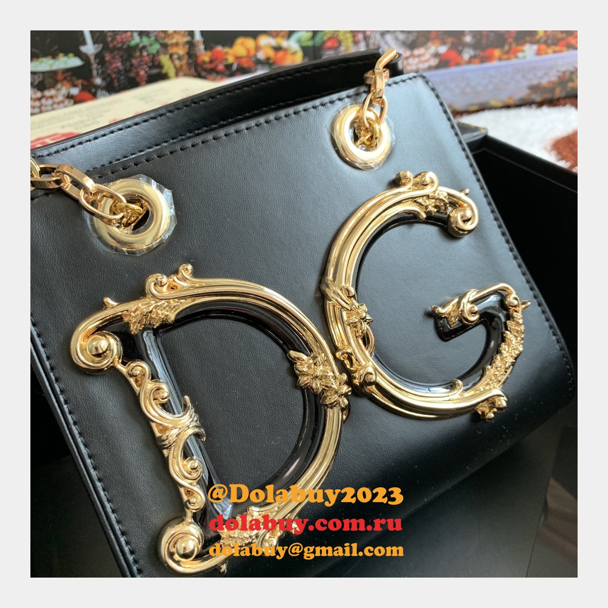 Designer Replica Dolce & Gabbana Drawstring Tote DG Girls 5180 Bags