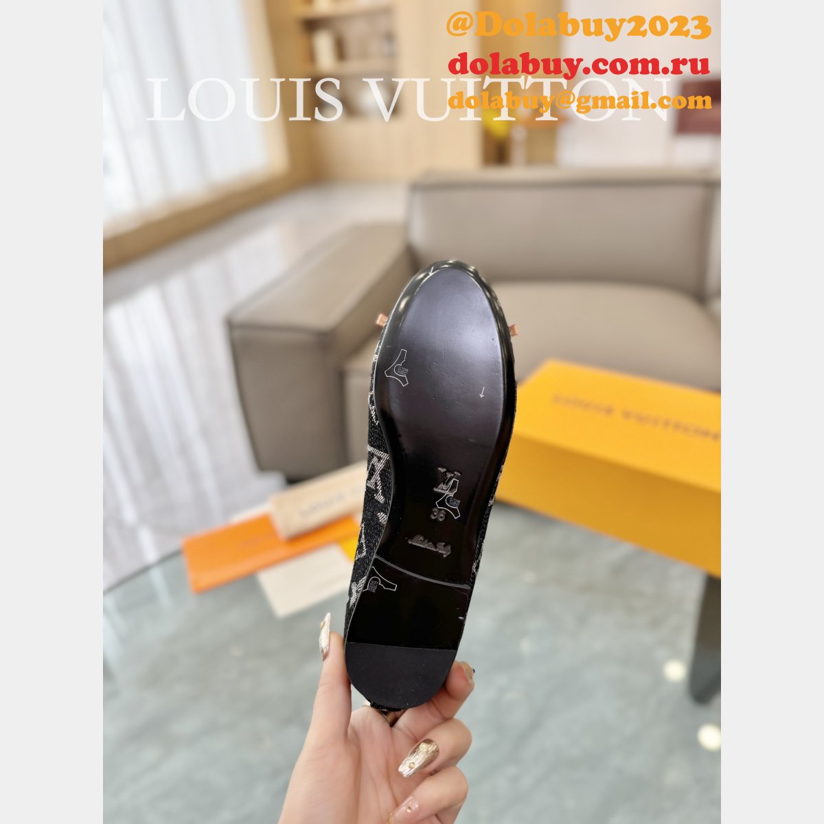 Top Quality LOUIS VUITTON Shake Flat Ballerina