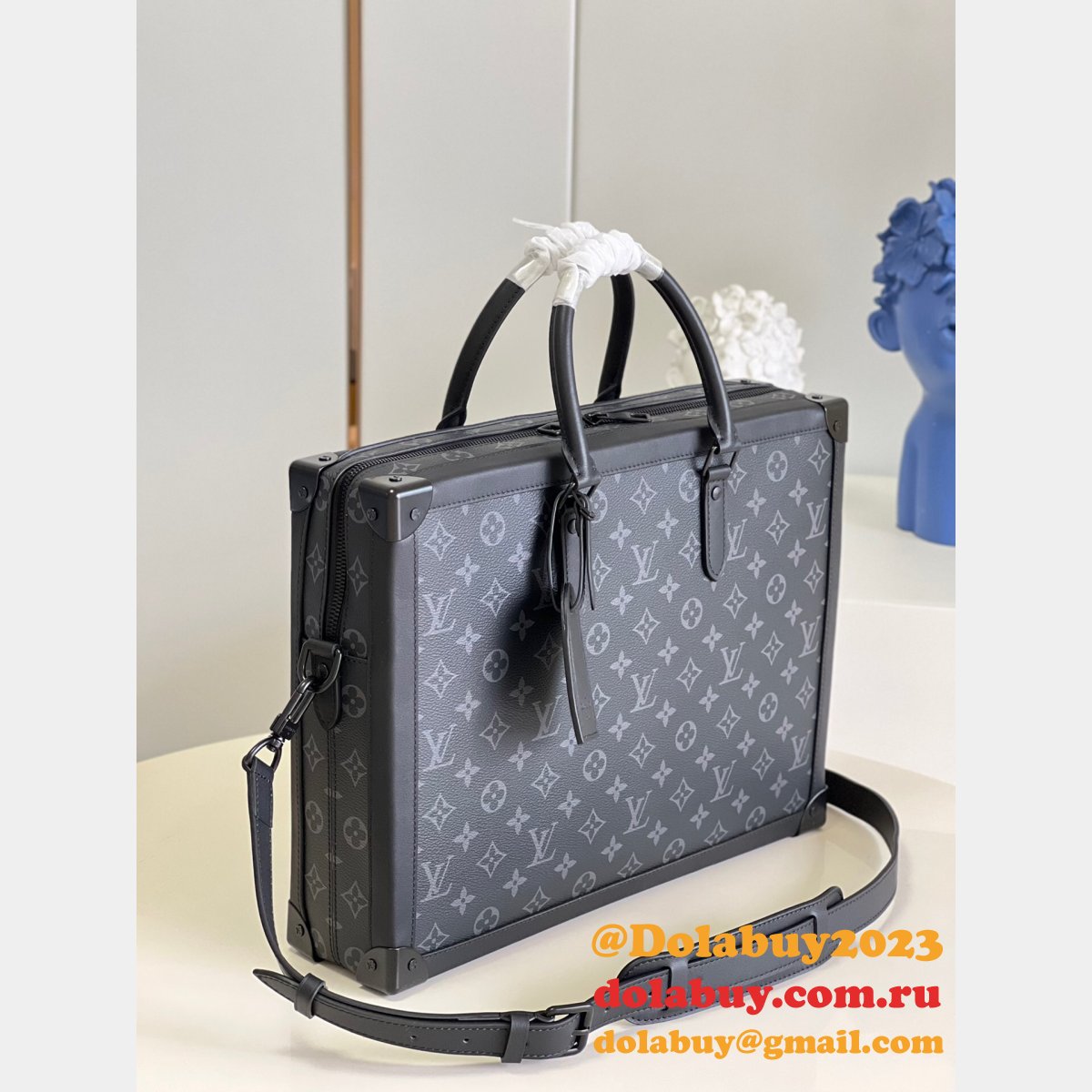 Louis Vuitton high quality designer replica Soft Trunk Briefcase M44952 Bag