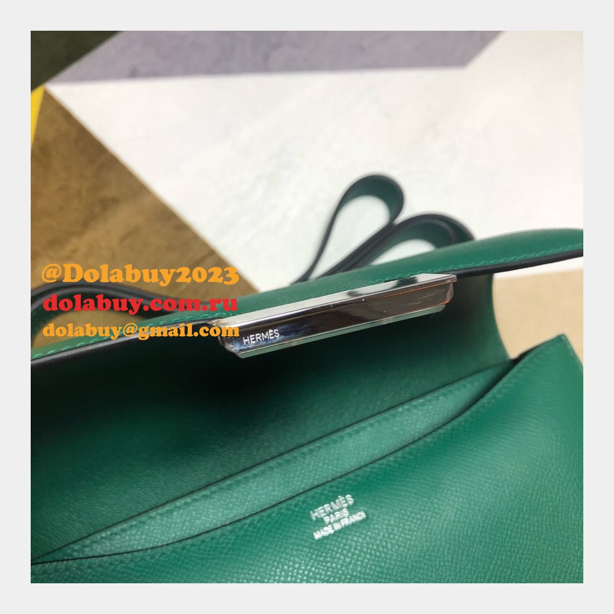 Hermes Constance Bag 23cm Epsom Leather Green