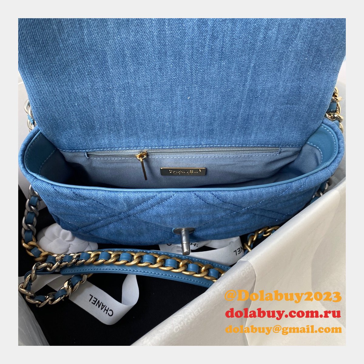 Wholesale Flap Best Replica 19 Flap AS1160 Bag Discount Cheap Online 26CM