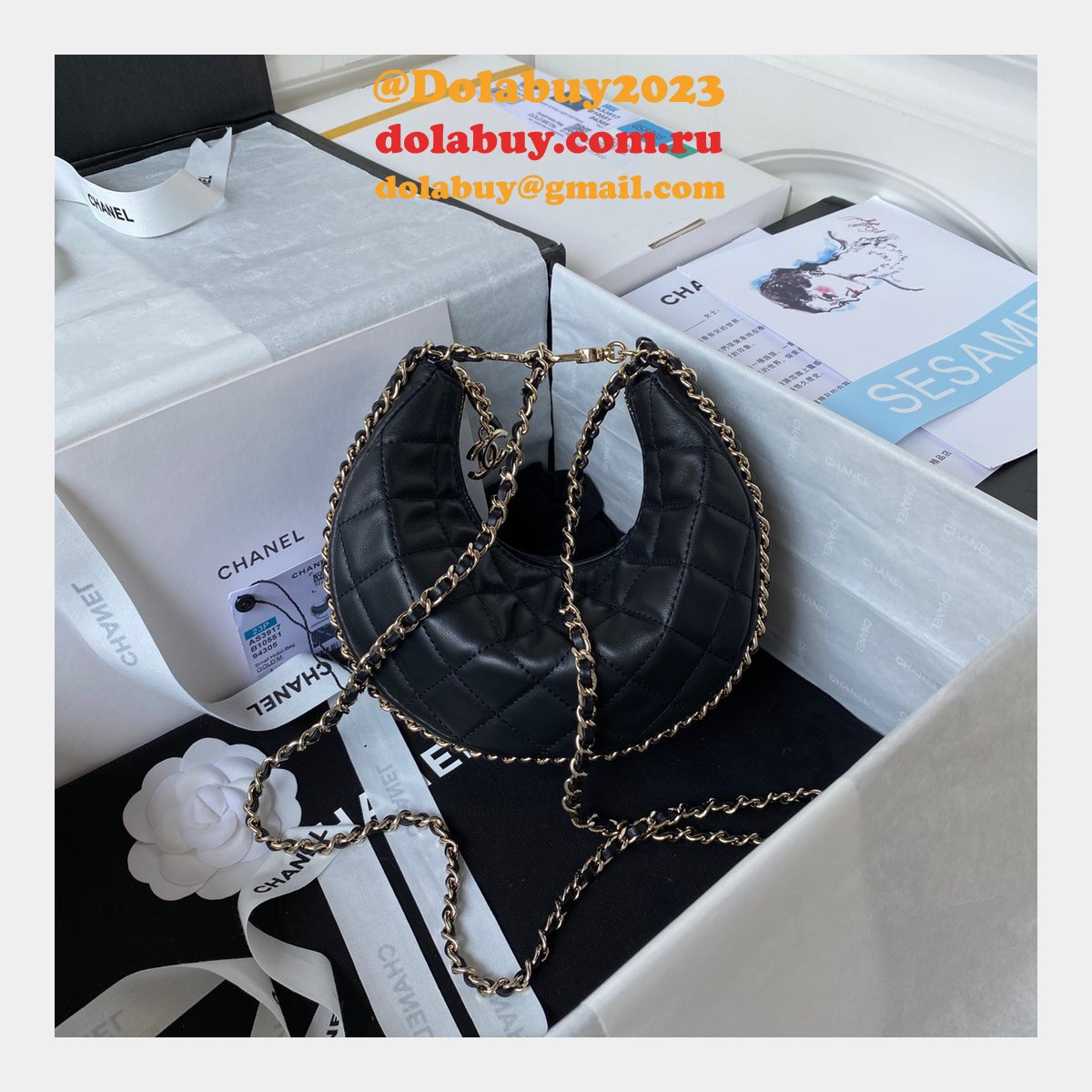 We Sale High-quality Fake AS3917 Lambskin Hobo Bag