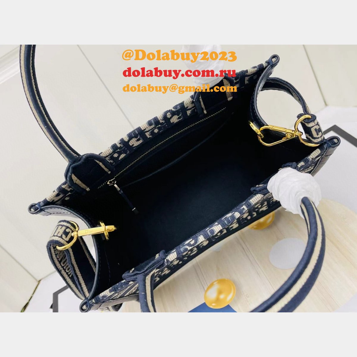 Luxury Dior Book tote with strap new 1286 all size