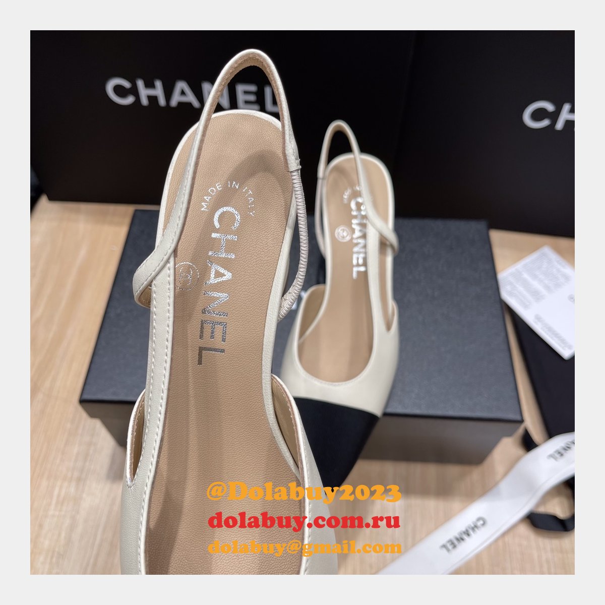 Luxury Knockoff CHANE Cheap SLINGBACKS