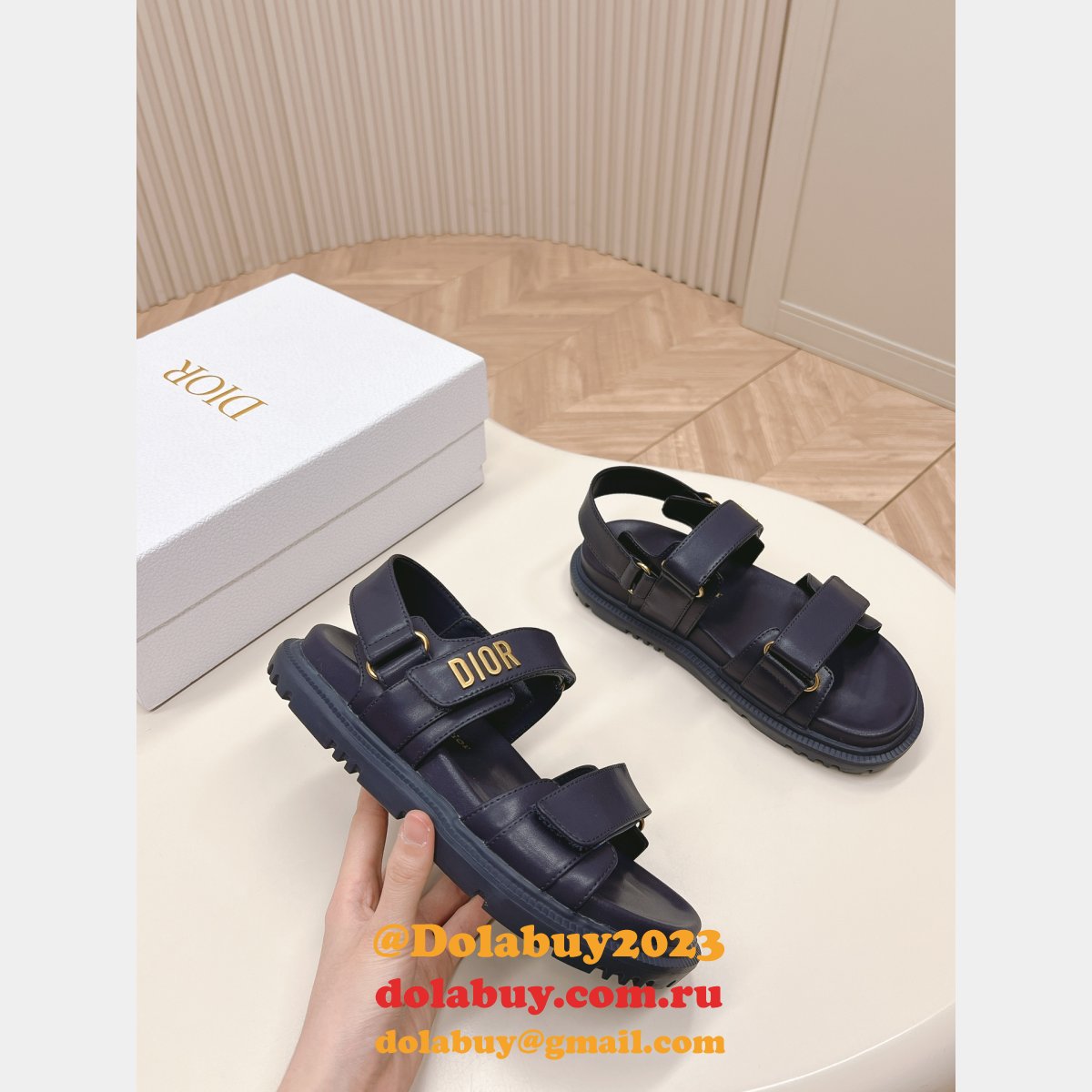 Luxury Lambskin Dioract Sandal 2024