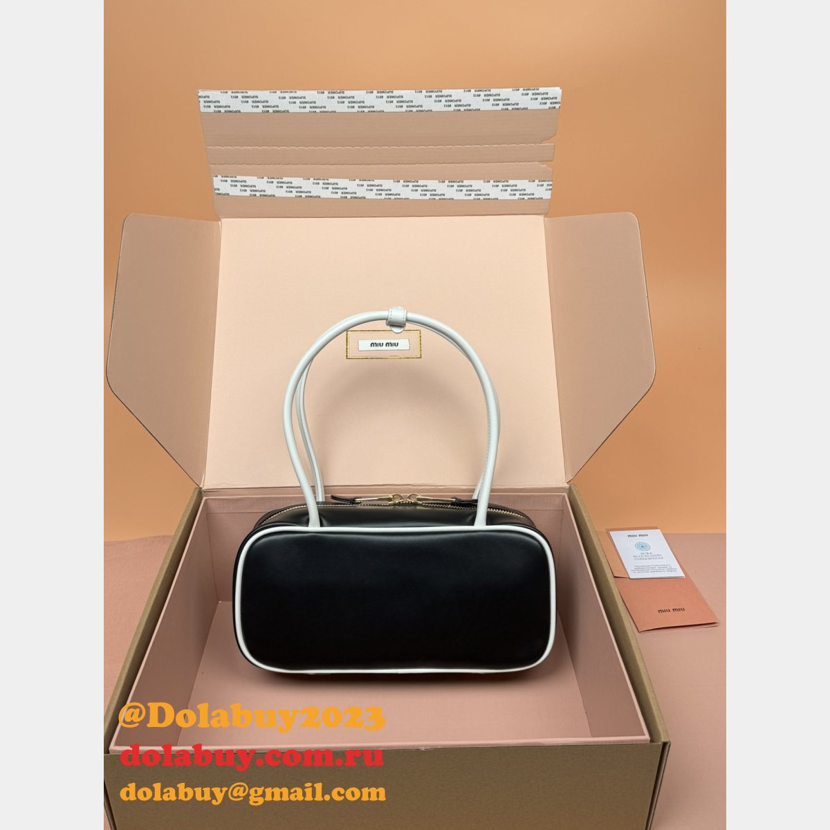 Perfect MIU MIU Beau Calfskin Leather Bag 5BB173