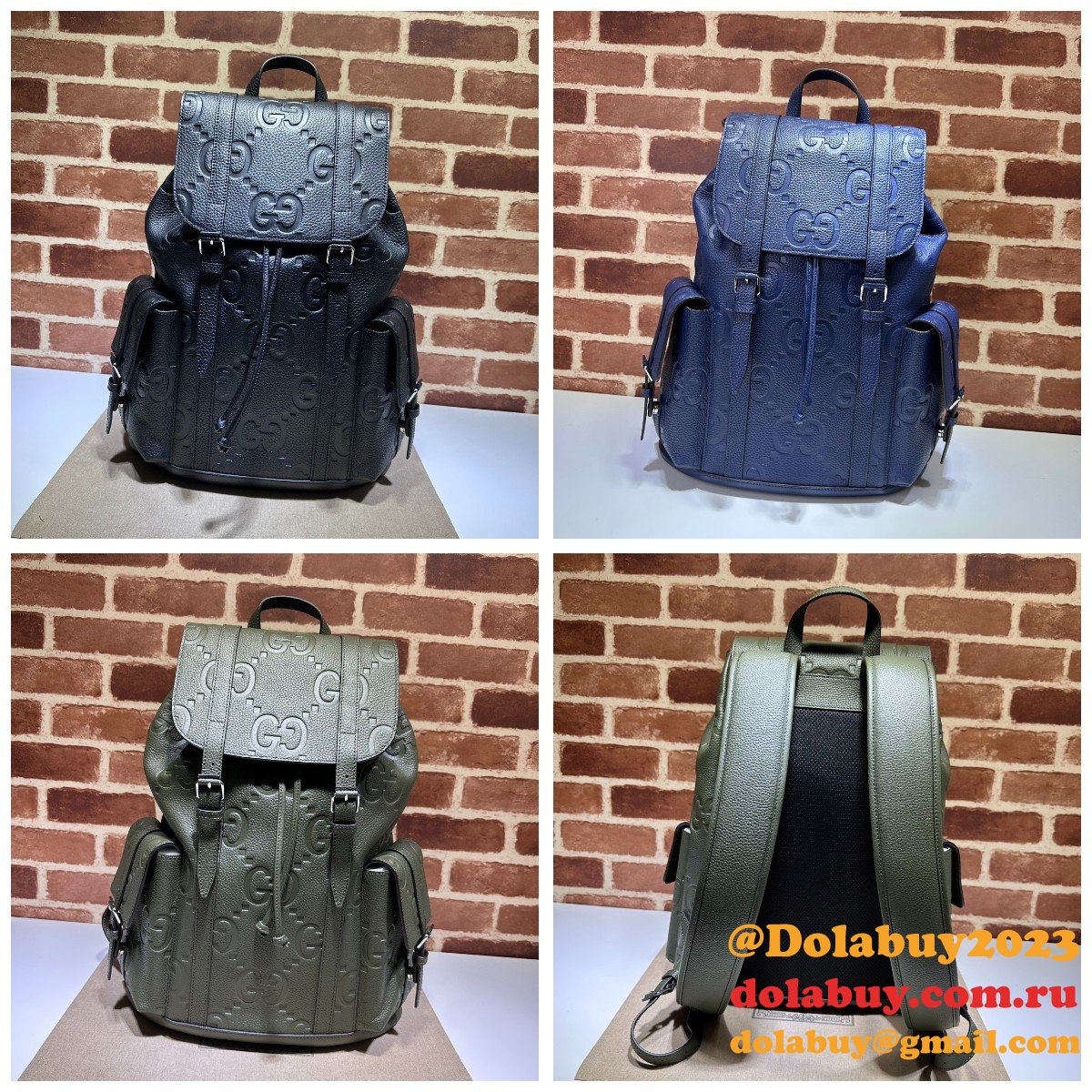 UK For Men Gucci Copy 625770 Jumbo GG Backpack Bag