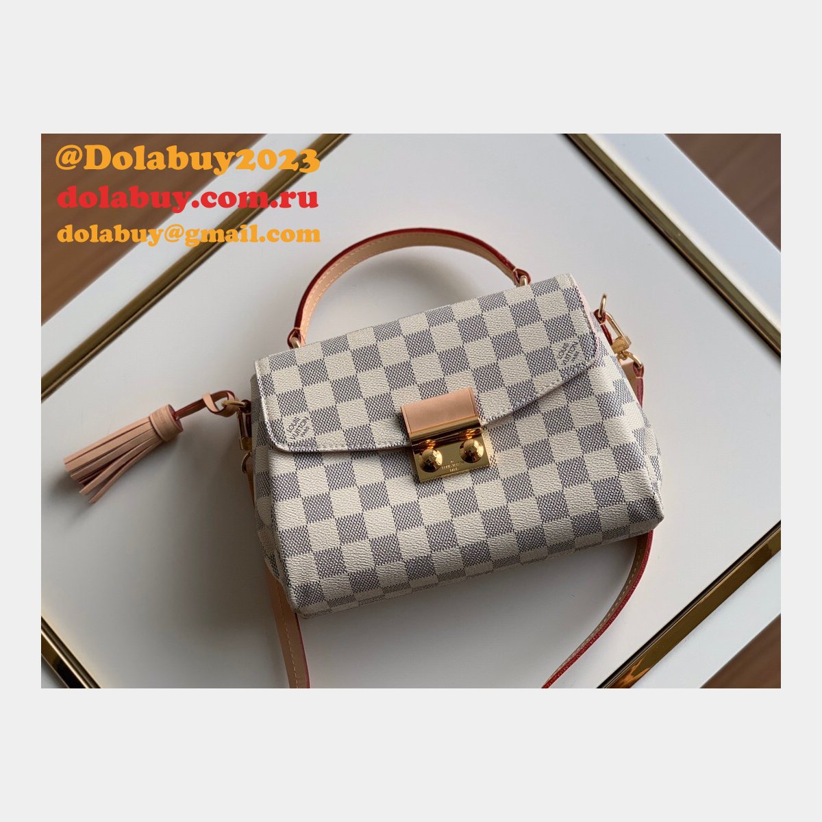 Louis Vuitton Replica N41581/N53000 Croisette Damier Azur Canvas