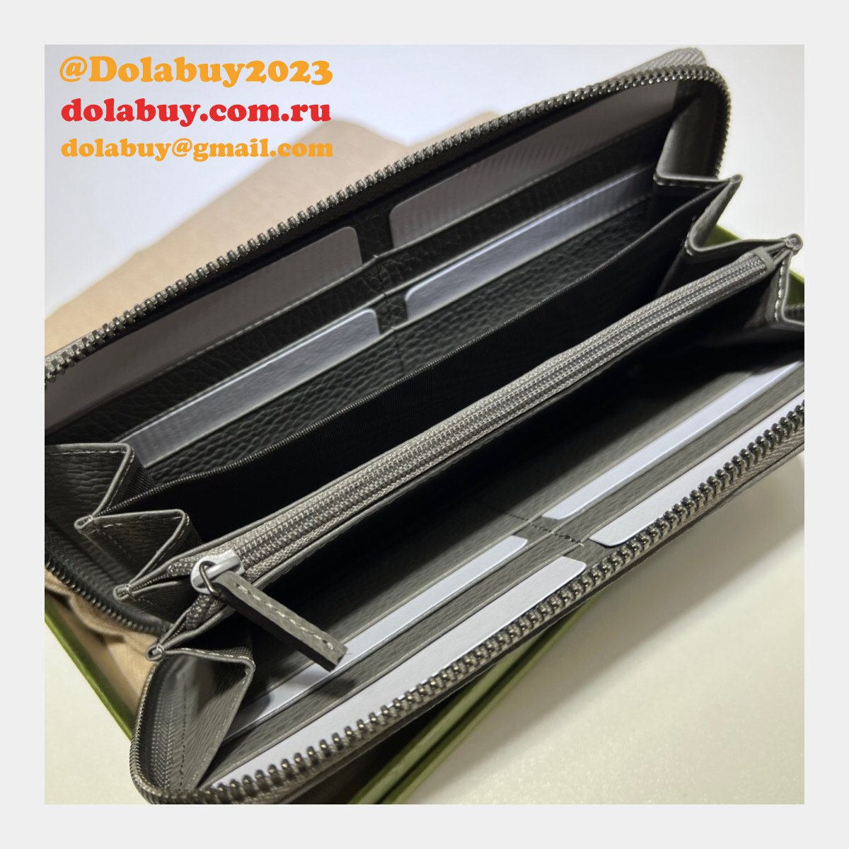 G*u*i best replica 456117 gg marmont zip around wallet