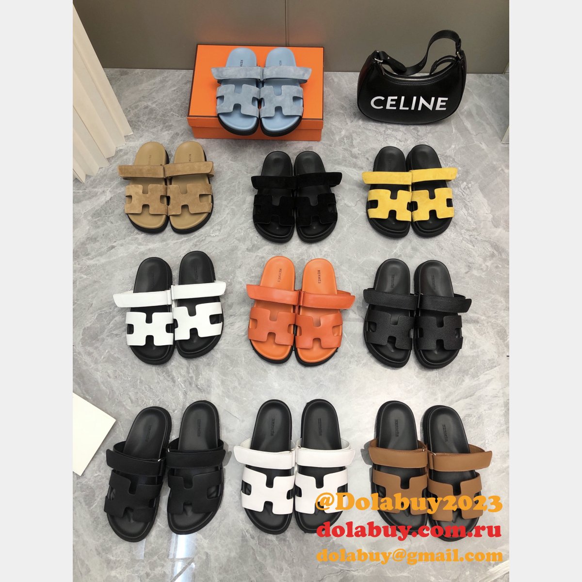 BUY BEST HERMES SUEDE CHYPRE SANDAL