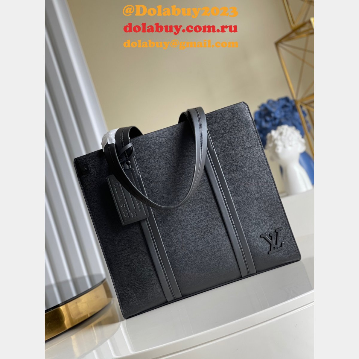 China Replcia Louis Vuitton Tote H26 M57308 Black Bags