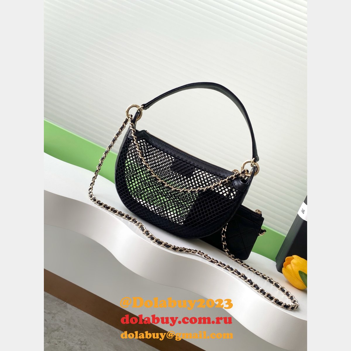 Top Quality Clutch With Chain AP4573 Duplicate Mesh 1:1 Bag