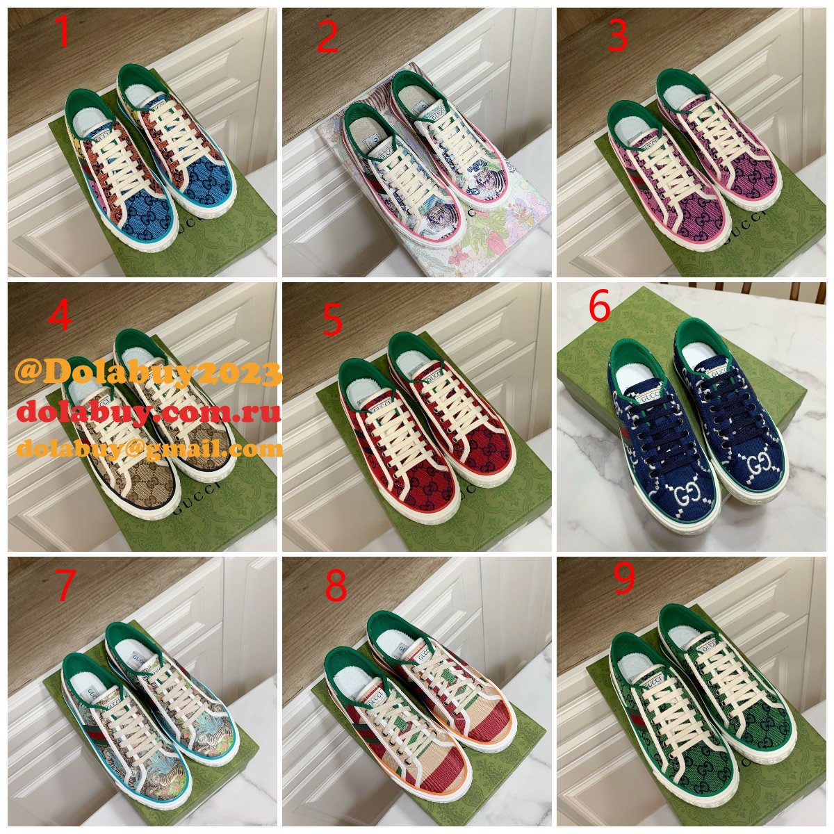 replica G*u*i canvas shoes 1977 series women/men quality for sale