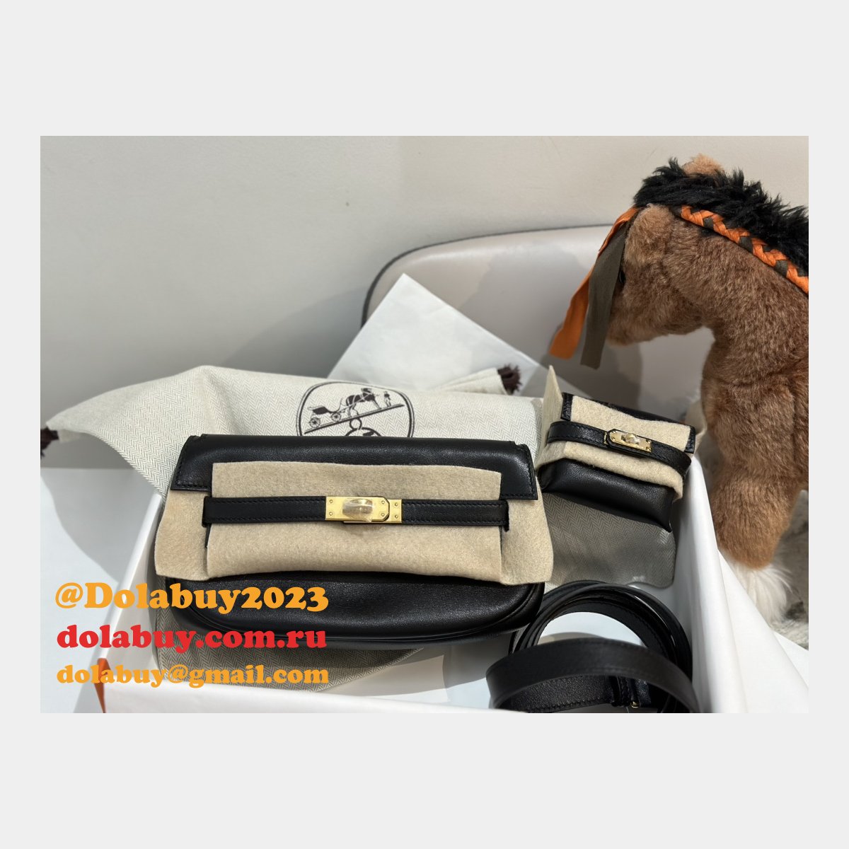 Designer hermes kelly moove 17cm swift leather Luxury bag